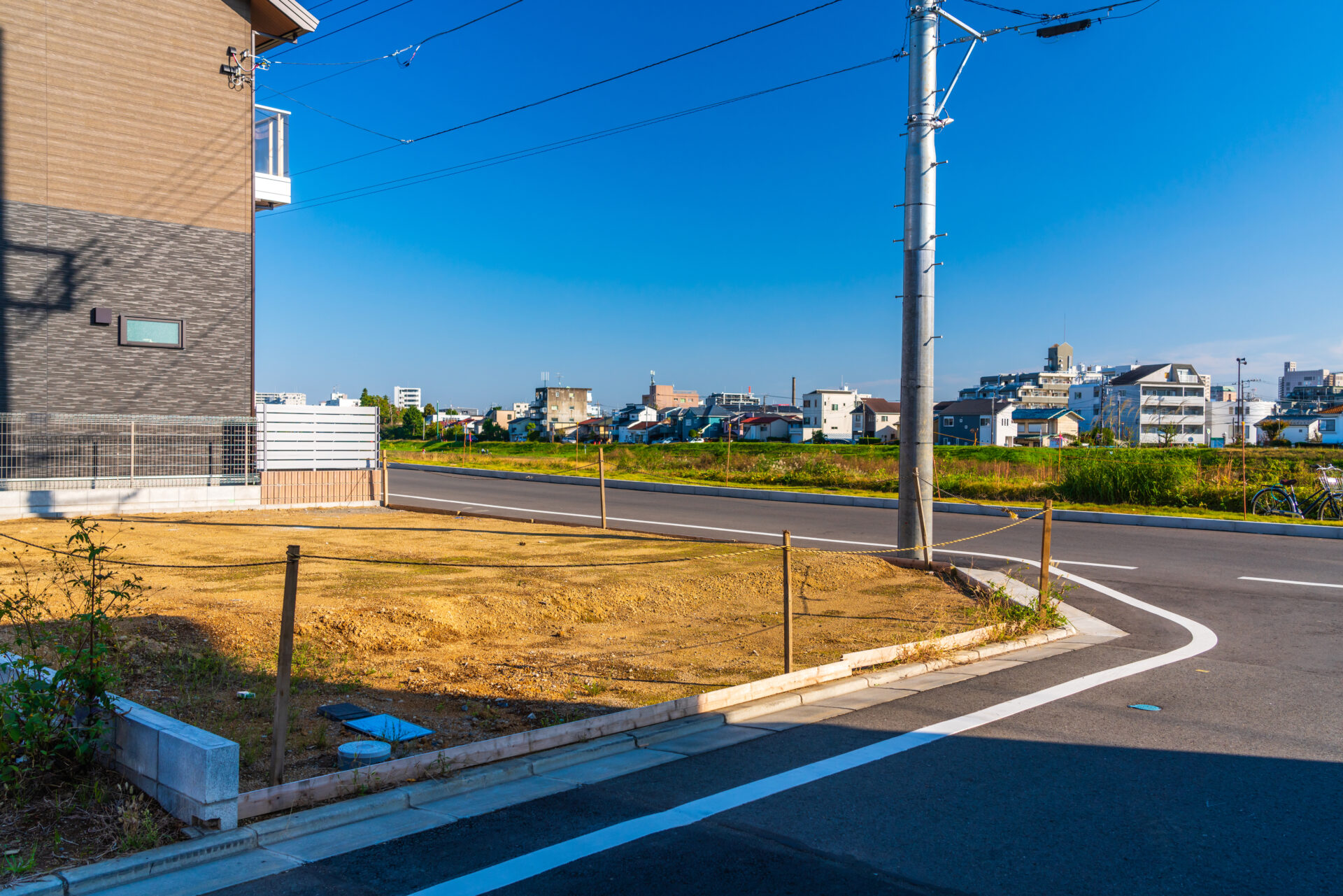 建築前の角地